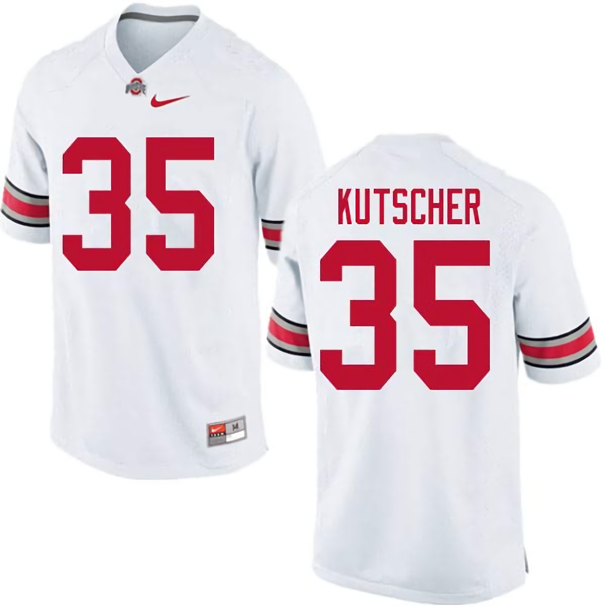 Austin Kutscher Ohio State Buckeyes Men's NCAA #35 Nike White College Stitched Football Jersey RRD8056JQ